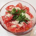saraiyuka's cooksnap of when they made 1分おつまみ「トマトだけカプレーゼ」.