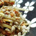 彩菜と藍のままん's cooksnap of when they made 肉味噌きんぴらごぼう【作り置き】.