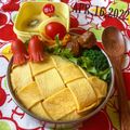 natsuko｡˚✩'s cooksnap of when they made かんたん手順あり＊編み込みオムライス.