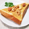 ぱふ's cooksnap of when they made ピーナツバターにトッピング♪トースト.
