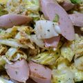 虹色のスイカ's cooksnap of when they made キャベツとソーセージの卵炒め.