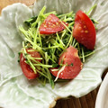 はなぴっち's cooksnap of when they made 簡単♪豆苗とトマトの甘いナムル.