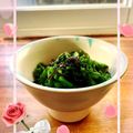☆なあなクック☆'s cooksnap of when they made 菜の花の塩昆布和え♪.
