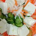 xyzクック's cooksnap of when they made カイワレとトマトのサラダ風冷や奴.