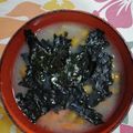 くネコまろす's cooksnap of when they made 海苔のおみそ汁♪.