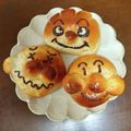 しょこらのママ's cooksnap of when they made アンパンマンパン＆クリームパンダパン.