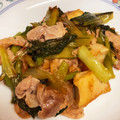 ピンクの毛糸だま's cooksnap of when they made 小松菜と豚肉と厚揚げの中華炒め.