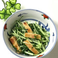 ❀あおい❀'s cooksnap of when they made 水菜と油揚げの炒めもの.