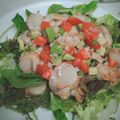makichaki's cooksnap of when they made ほたての海鮮サラダ風カルパッチョ☆.