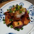Ａ１５１＝監督's cooksnap of when they made 揚げさつまいものおろしポン酢乗せ.
