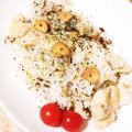 harukino's cooksnap of when they made 炊飯器で♡ガーリックチキンライス.