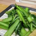 ayayahoney's cooksnap of when they made ビールが進む…ニンニクが効いた青菜炒め！.