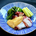 お料理ニャロメ's cooksnap of when they made タコと筍・ワカメの酢味噌和え(掛け).