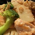 ちゃ〜♪'s cooksnap of when they made 筍とサーモンの胡麻味噌炒め.
