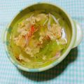 ☆★ひよこ★☆'s cooksnap of when they made レタスとカニカマの中華たまごスープ.