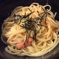 ベティ３'s cooksnap of when they made シンプルたらこパスタ☆.