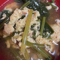 snow012's cooksnap of when they made フワフワたまごとほうれん草のスープ.