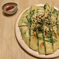 クックおーむぎ☆'s cooksnap of when they made 子どもが喜ぶ ニラチヂミ♪ チーズ入り.