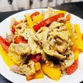 J_son's cooksnap of when they made 豚肉とパプリカの味噌炒め.