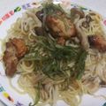 きらり流れ星's cooksnap of when they made 夏バテ対策！にんにく香る鶏塩焼きそば！！.