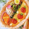 Naomile☆'s cooksnap of when they made 【キャラ弁】いちごのオムライス弁当.