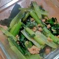 かいたまま's cooksnap of when they made 小松菜とツナの炒めもの　お弁当にも.