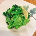 3chan。's cooksnap of when they made ゴマ油薫る茎たち菜和え.