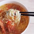 アクセル☆'s cooksnap of when they made トマト卵麺　袋麺アレンジ.