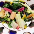 りょーこ0520's cooksnap of when they made カラフル♪スイスチャードのナムル♪.