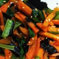 06あゆみ14's cooksnap of when they made 保育園のほうれん草～プラス味付け海苔♪.