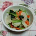 レオミウ's cooksnap of when they made 超スピード簡単レシピかぶと小松菜の炒め物.