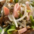 クック4GVAPY☆'s cooksnap of when they made 【sub】もやしとハムの辛子醤油あえ.