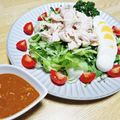 まる゜'s cooksnap of when they made 棒棒鶏のタレ(ピリ辛ごまだれ).