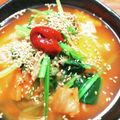 ☆ゆっきーの☆'s cooksnap of when they made 本場韓国の味「キムチクッパ」.