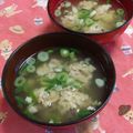 赤い電話's cooksnap of when they made おかずにもどうぞ、鶏団子みそ汁！.