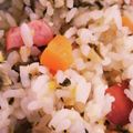 ＊もちゃん＊'s cooksnap of when they made 彩りが春っぽい！しゃくし菜チャーハン☆.