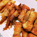 cotton777's cooksnap of when they made 厚揚げの甘辛豚肉巻き.