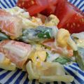ひっこ's cooksnap of when they made アスパラとエビの卵サラダ。.