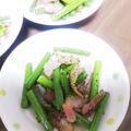 そらてんママ's cooksnap of when they made シンプル！にんにくの芽とベーコンの炒め物.