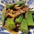 Faiza's cooksnap of when they made ＊牛肉とオクラのオイスターソース炒め＊.