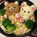 奈緒子93's cooksnap of when they made 大根おろしアート　リラックマのデコ鍋.
