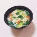 まあまま☆0403's cooksnap of when they made 簡単☆ふわふわ卵の青梗菜スープ.