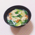 まあまま☆0403's cooksnap of when they made 簡単☆ふわふわ卵の青梗菜スープ.