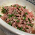 ゆりはるみ♡'s cooksnap of when they made 簡単！酒のおつまみに♡ねぎまぐろたたき.