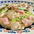 ばぢこ's cooksnap of when they made アスパラとハムのパスタ.