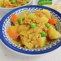 へい♡ゆー♡'s cooksnap of when they made 大豆のお肉でジャガイモのそぼろ煮.