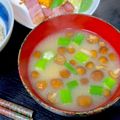 ルぴあ's cooksnap of when they made オクラ☆なめこの味噌汁.