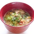 ぽむぽむまりん's cooksnap of when they made ひき肉とキャベツのピリ辛味噌スープ.