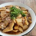 マンバ's cooksnap of when they made ラーメンにも♪竹の子で【豚メンマ丼】.