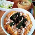 上野食堂's cooksnap of when they made 休日ランチに♡ツナそぼろと玉子の簡単丼♪.